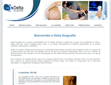 Tablet Screenshot of deltaecografia.com